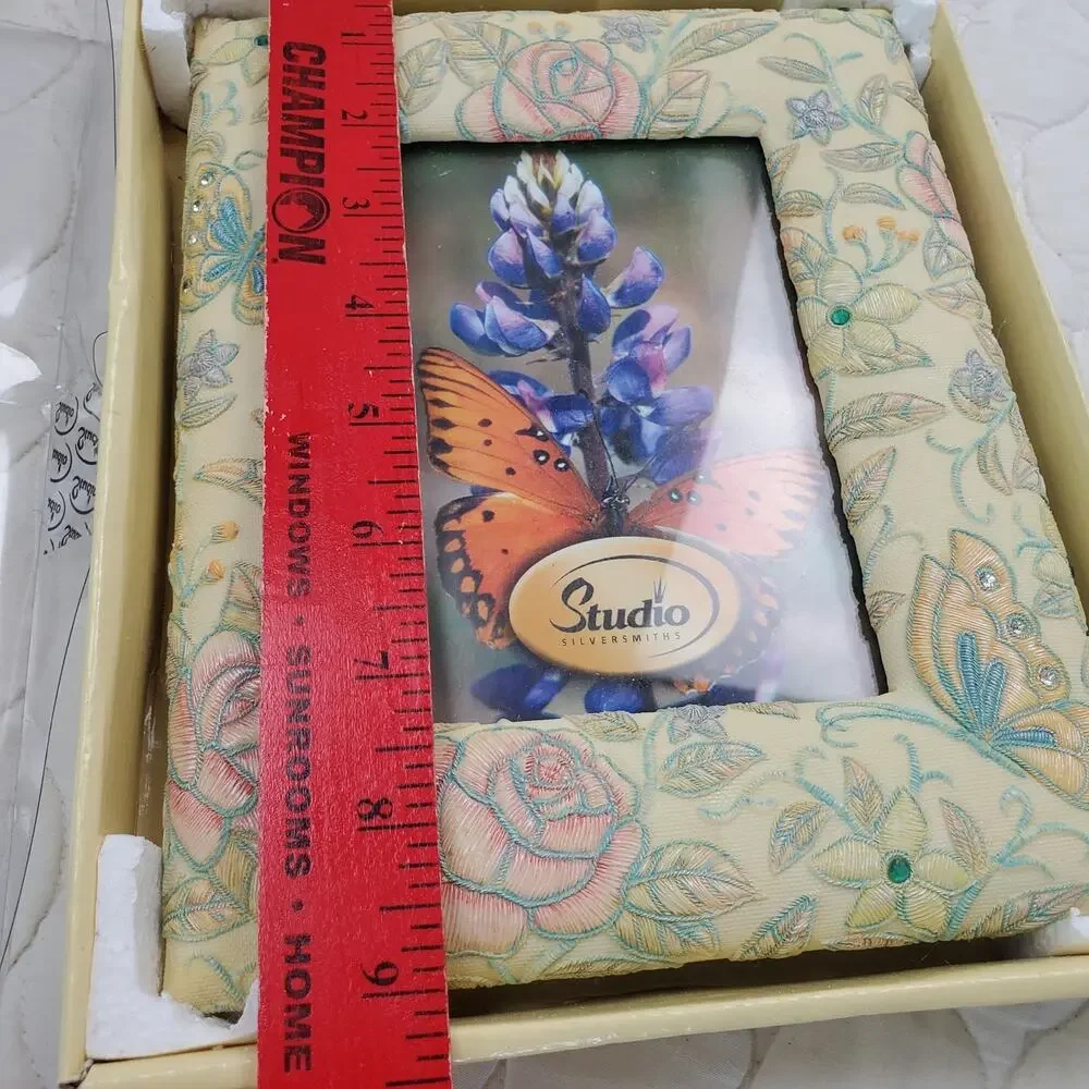 Resin Picture Frame Bird & Flower Theme Studio Silversmiths 3.5x5